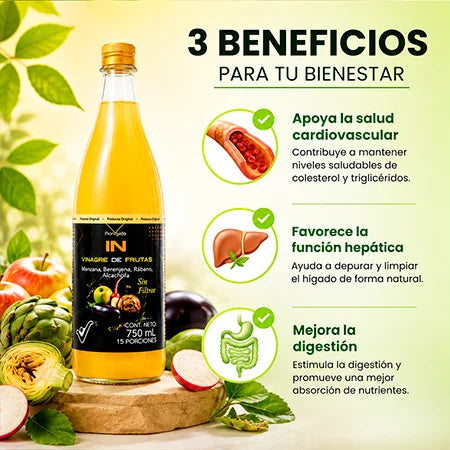 Vinagre IN X 750ml - Depurador Arterial y Detox