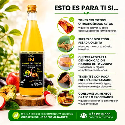 Vinagre IN X 750ml - Depurador Arterial y Detox
